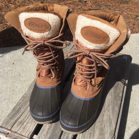 🔥KHOMBU: Tan Sweater Winter Boots! - Picture 4 of 9